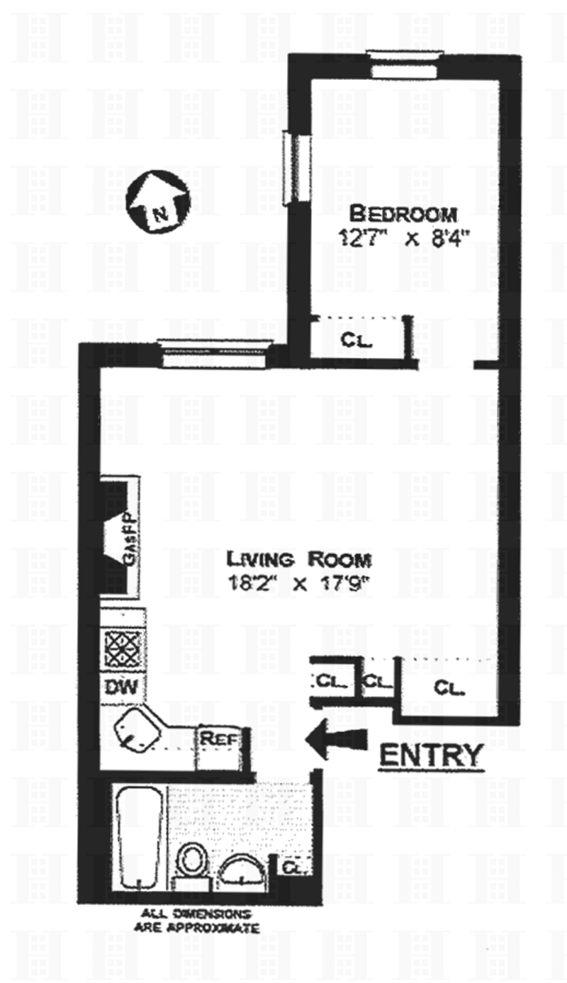 Floorplan for 235 West 137th Street, 3R