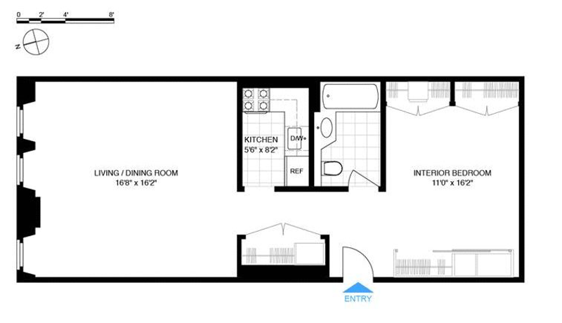 Floorplan for 56 Pine Street, 3A