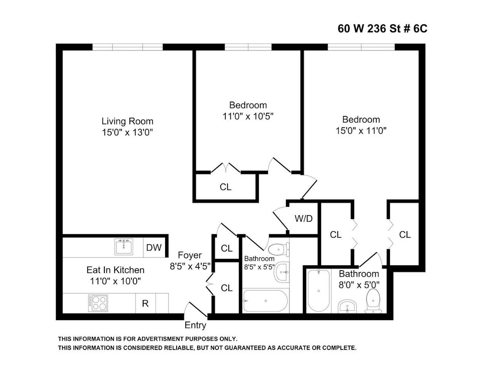 Floorplan for 460 West 236th Street, W6C